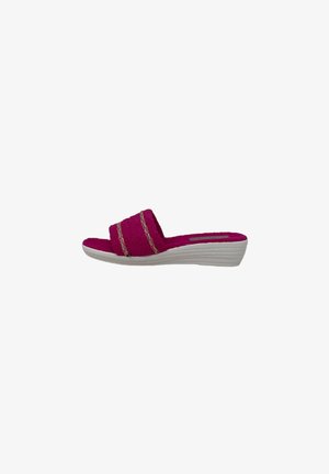 Patrizia Azzi PANTOFOLE - Ciabattine con tacco - neon pink
