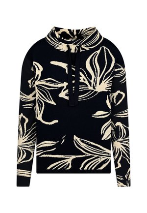 Strickpullover - navy ecru