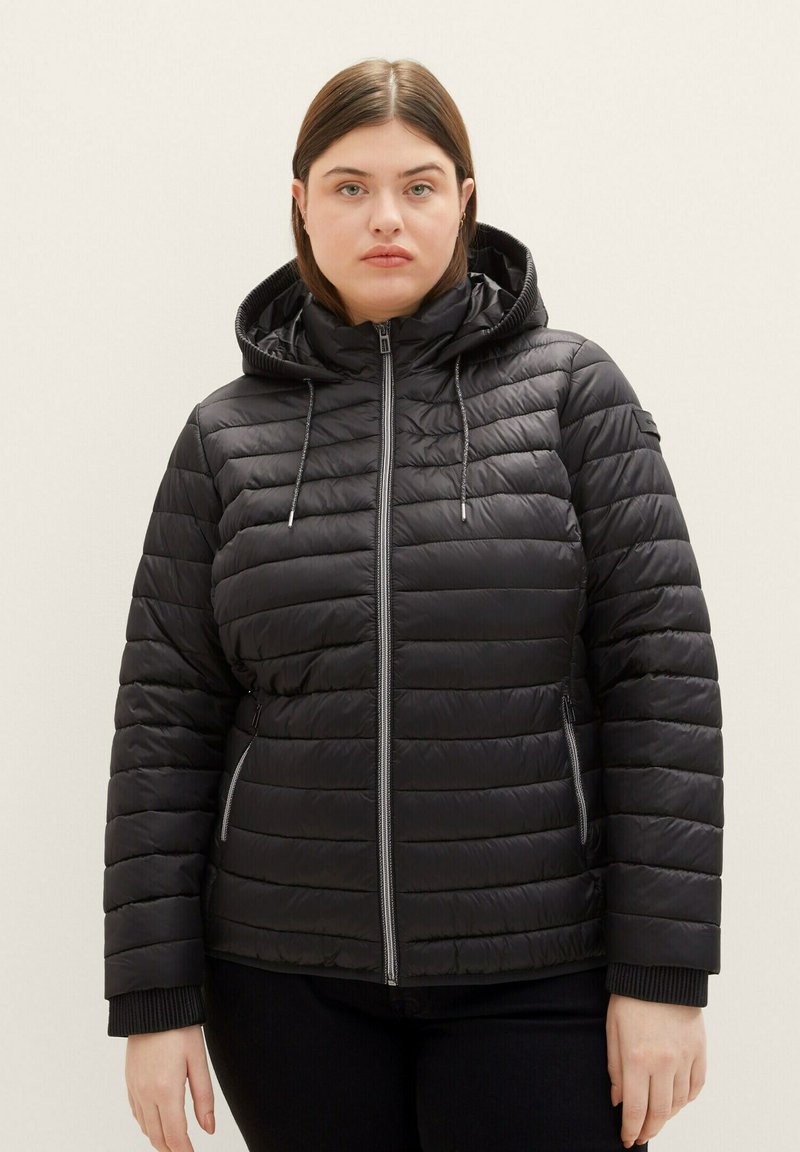 TOM TAILOR MIT KAPUZE - Übergangsjacke - deep black
