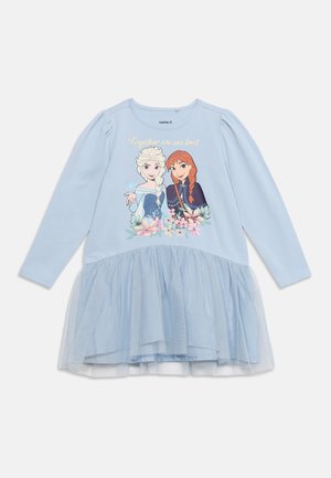 Name it, NMFJALIRA FROZEN DRESS - Jerseykleid - blue
