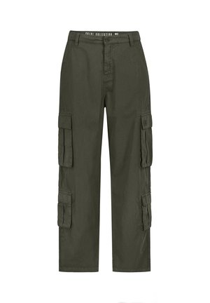 Sublevel SUBLEVEL CARGOHOSE LOOSE FIT - Cargo trousers - dark-green
