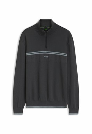 BOSS, Strickpullover - dark grey seven