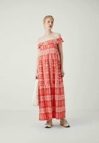 Vero Moda Tall VMDICTHE ANKLE DRESS  - Maxi ruha - cayenne/snow white