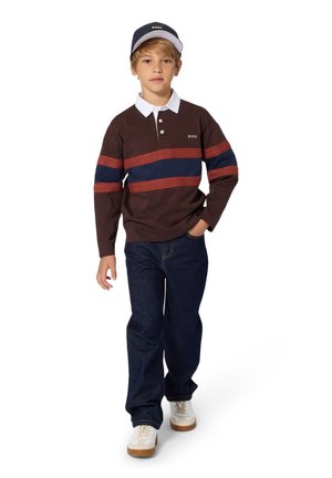 BOSS Kidswear, LONG SLEEVE POLO KIDS TEENS - Polo - brown