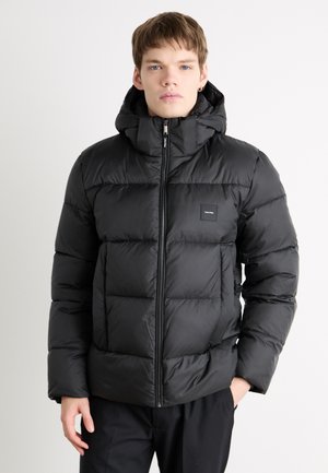 HOODED QUILT PUFFER - Vinterjakker - black