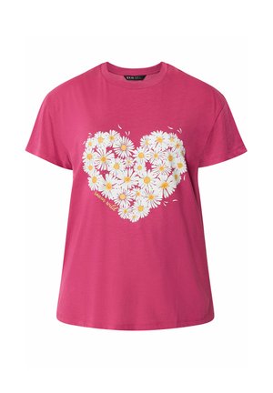 Yours Clothing, T-SHIRTS - Camiseta estampada - bright pink
