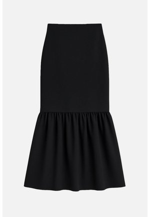 Touché Privé GATHERED CREPE - Pencil skirt - black