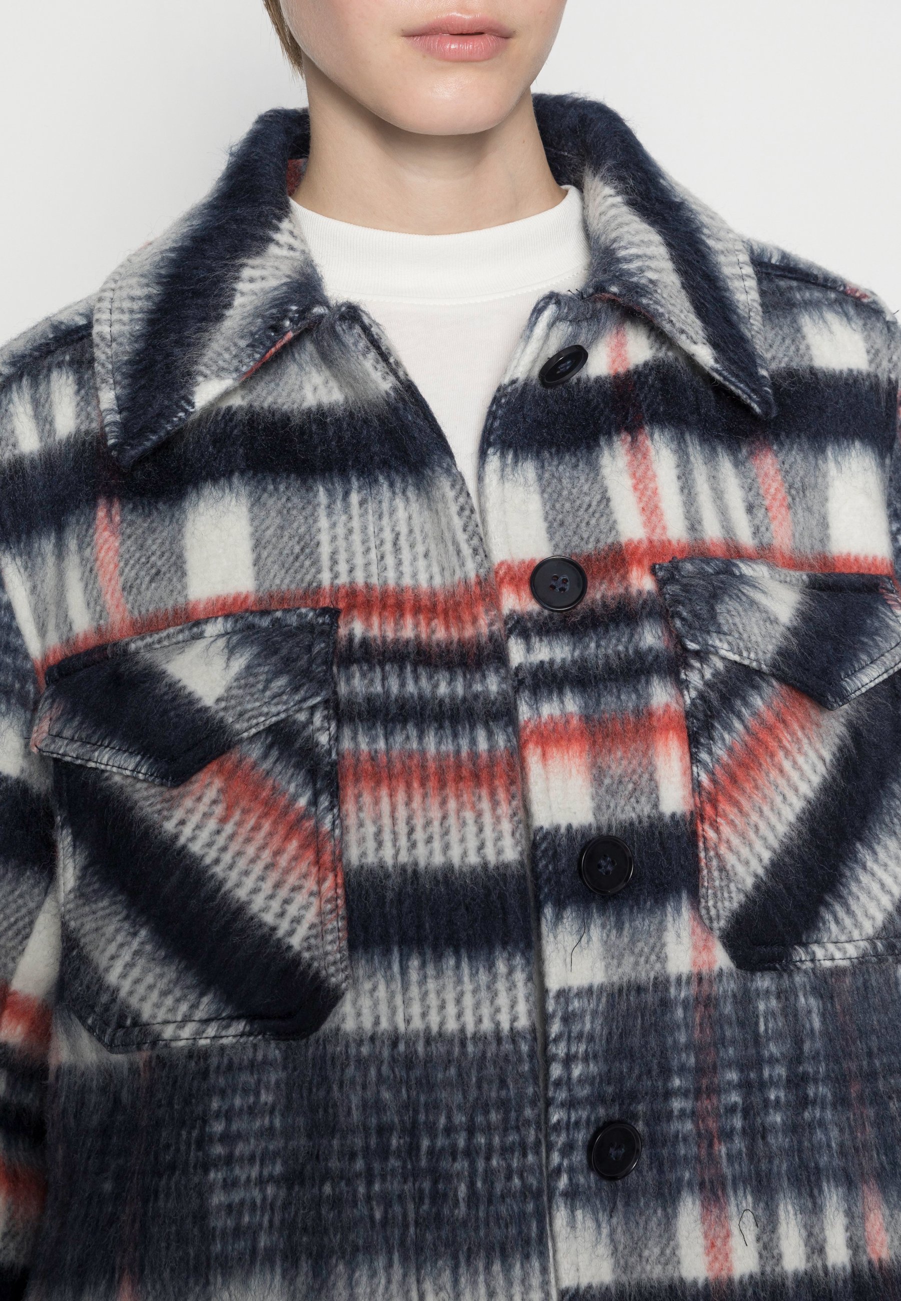 Weekday ISA HAIRY SHORT JACKET - Light 