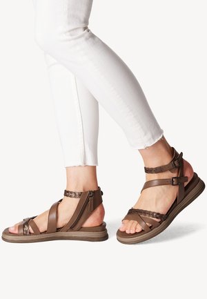 Tamaris Platform sandals - cognac