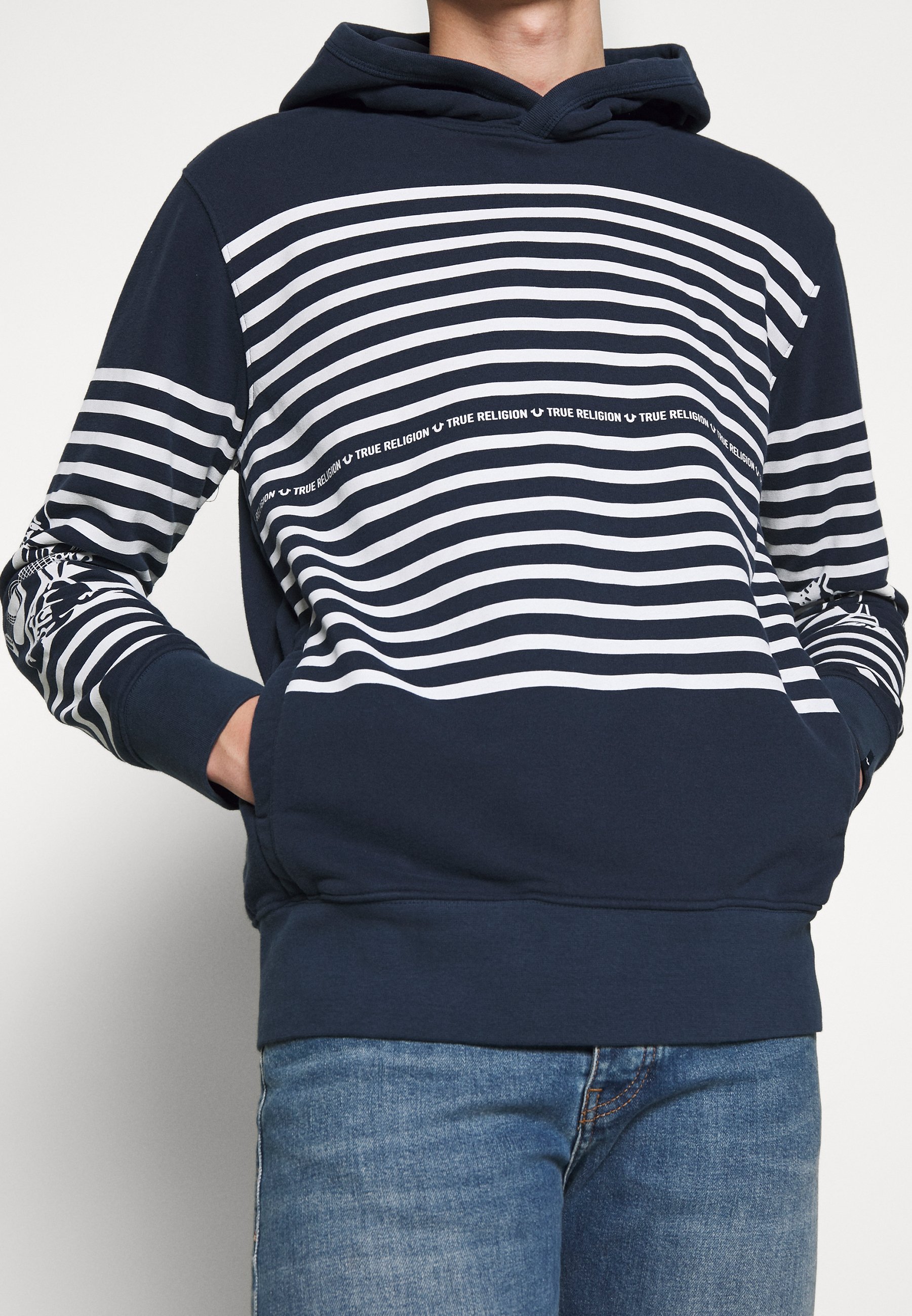 navy blue true religion hoodie