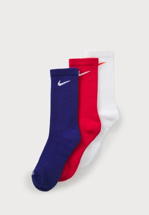 EVERYDAY PLUS CUSH CREW UNISEX 3 PACK - Sports socks - university red/white/safety orange/deep royal blue