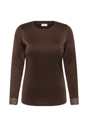 Kaffe Curve, KCKATEY LS T-SHIRT - T-shirt à manches longues - coffee bean