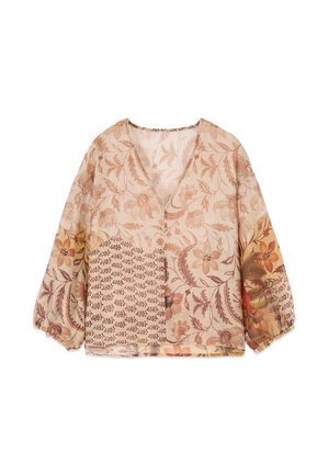 Oltre, BLUSA FANTASIA - Bluse - beige