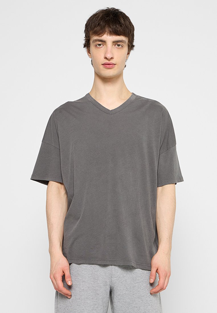 American vintage T-shirt basic grijs