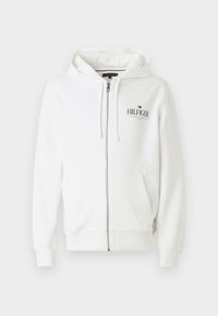 STACKED HOODED ZIP UNISEX - Majica s kapuljačom i patentnim zatvaračem - white