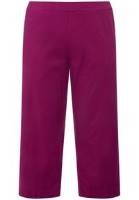 7/8 RUBY GENOUX PRÉFORMÉS JAMBES DROITES CEINTURE ÉLASTIQUE - Broek - berry