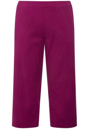Fuchsia-hosen mit elastischem Bund, glatter Textur, geradem Bein und ohne sichtbare Beschläge oder Verzierungen.
