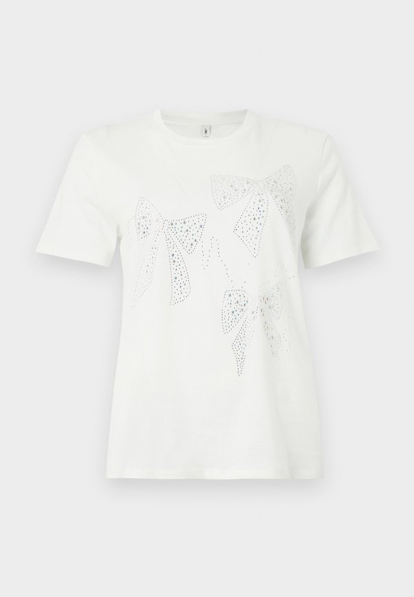 ONLGRY O NECK TEE - Print T-shirt - cloud dancer4