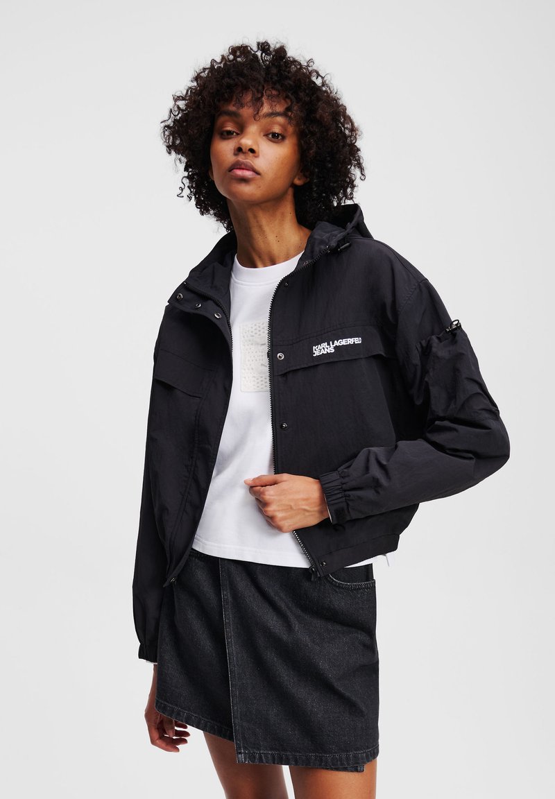 Karl Lagerfeld Jeans Lengva striukė - black