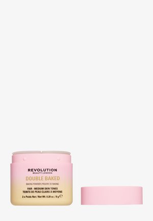 Makeup Revolution, DOUBLE BAKED LOOSE POWDER - Spray fixant & poudre