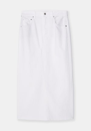 CIRCOLO REWORKED SKIRT - Denim skirt - cannoli/off white