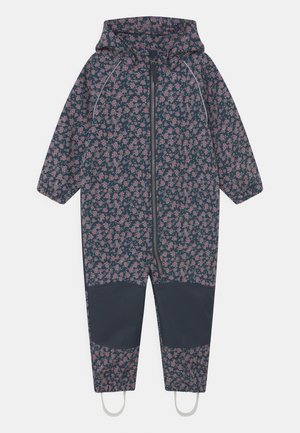 NMFALFA SUIT SMALL FLOWER - Rainsuit - dark sapphire