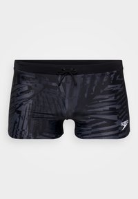 Speedo Valmilton Herren Badeshorts – Schwarz/Grau, EnduraFlex, Chlorbeständig, Mit Kordelzug