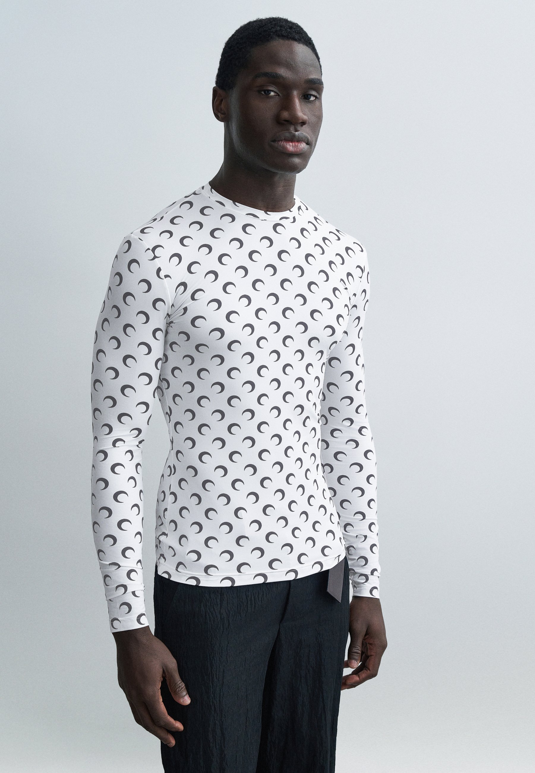 MARINE SERRE MOON PRINTED CREW NECK - Long sleeved top - optical 