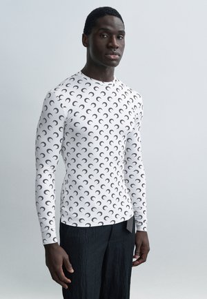 MOON PRINTED CREW NECK - Långärmad tröja - optical white