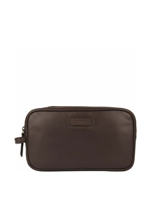 DOUBLE ZIP - Trousse de toilette - dark brown