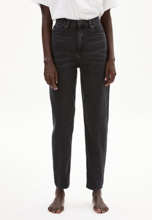 MAIRAA - Straight leg jeans - washed down black