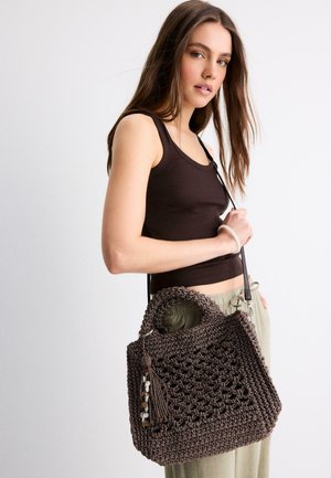 Stradivarius, Kabelka - dark brown