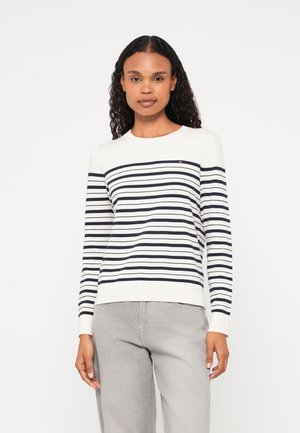 Strikkegenser - calico/dark night navy