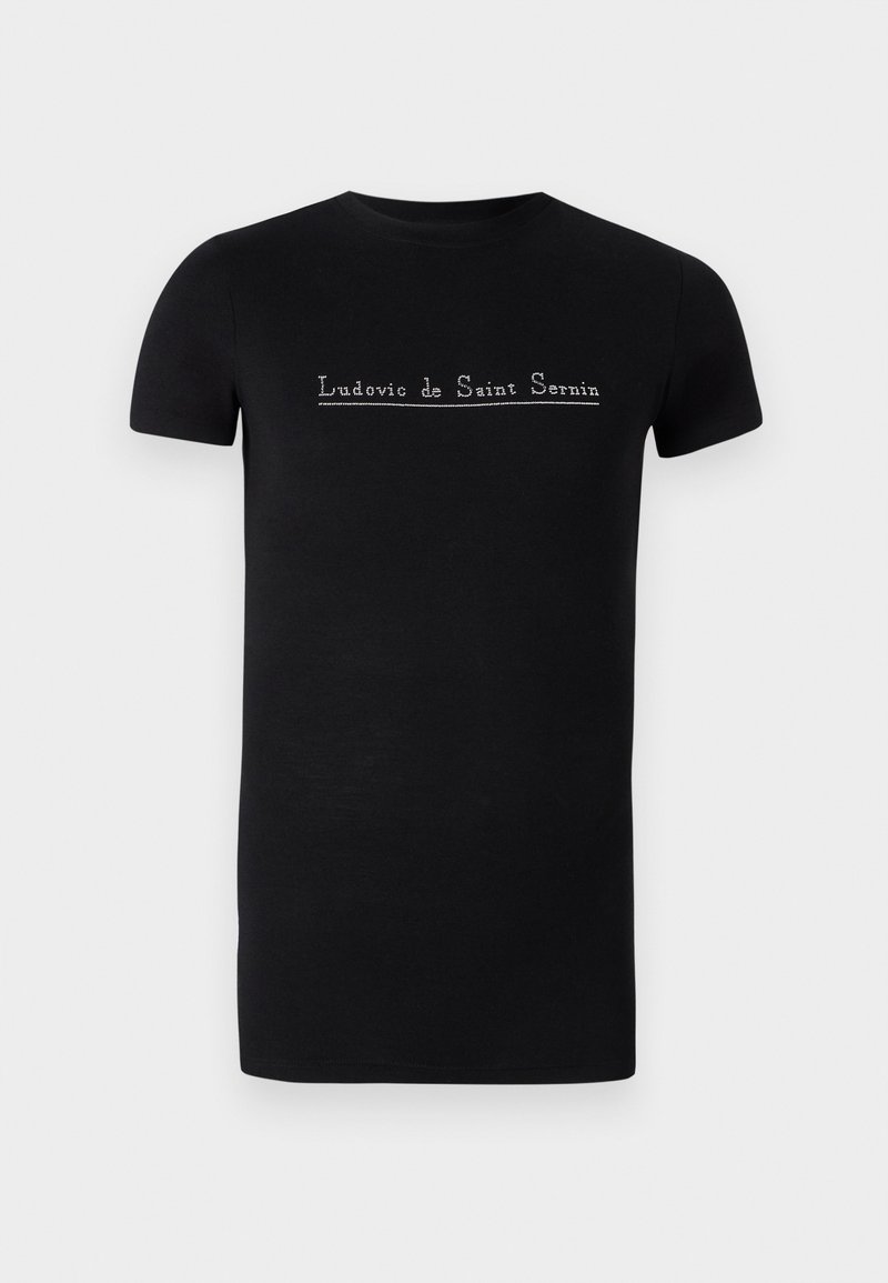 Ludovic de Saint Sernin SIMPLE SHORT SLEEVES STUD LOGO UNISEX - Print T-shirt - black