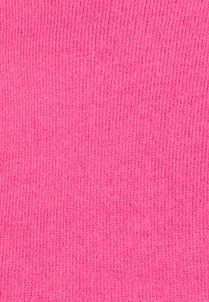 Strickstoff in kräftigem Pink mit einer subtilen Rippstruktur. Glatte Oberfläche mit gleichmäßiger Farbe, keine auffälligen Muster.