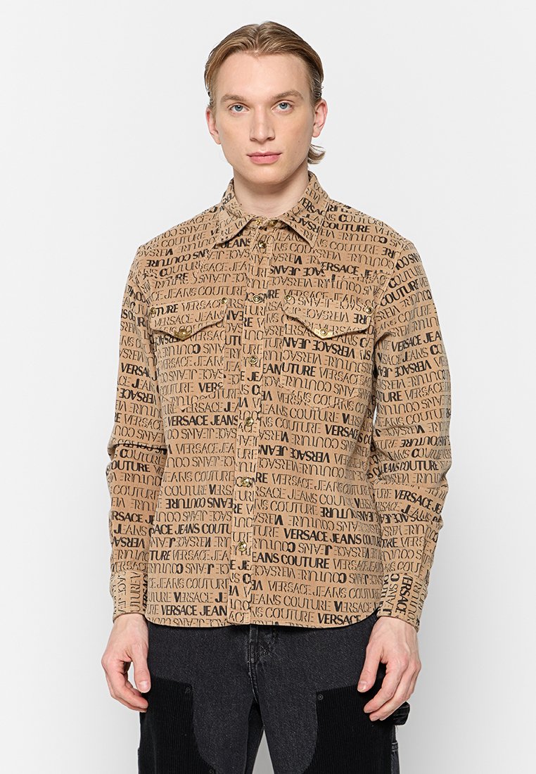 Versace Jeans Couture Overhemd zandkleur Versace Jeans Couture Overhemd zandkleur