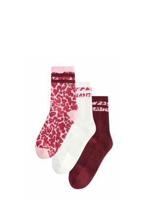Next, 3 PACK - Socks - pink animal stripe