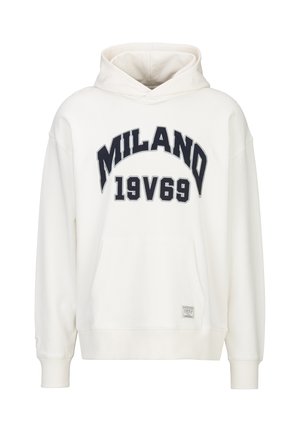OVERSIZED QUENTINO COLLEGE - Hoodie - cream