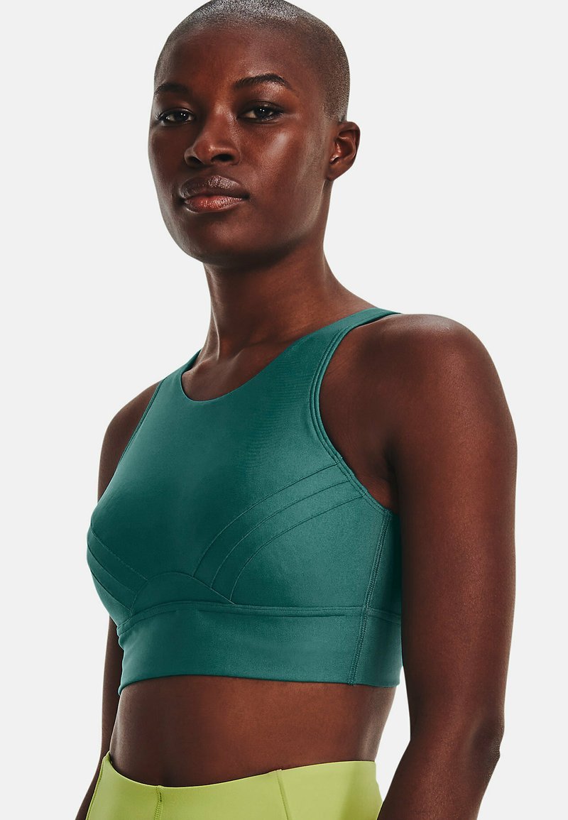 Under Armour INFINITY PINTUCK Medium support sports bra coastal