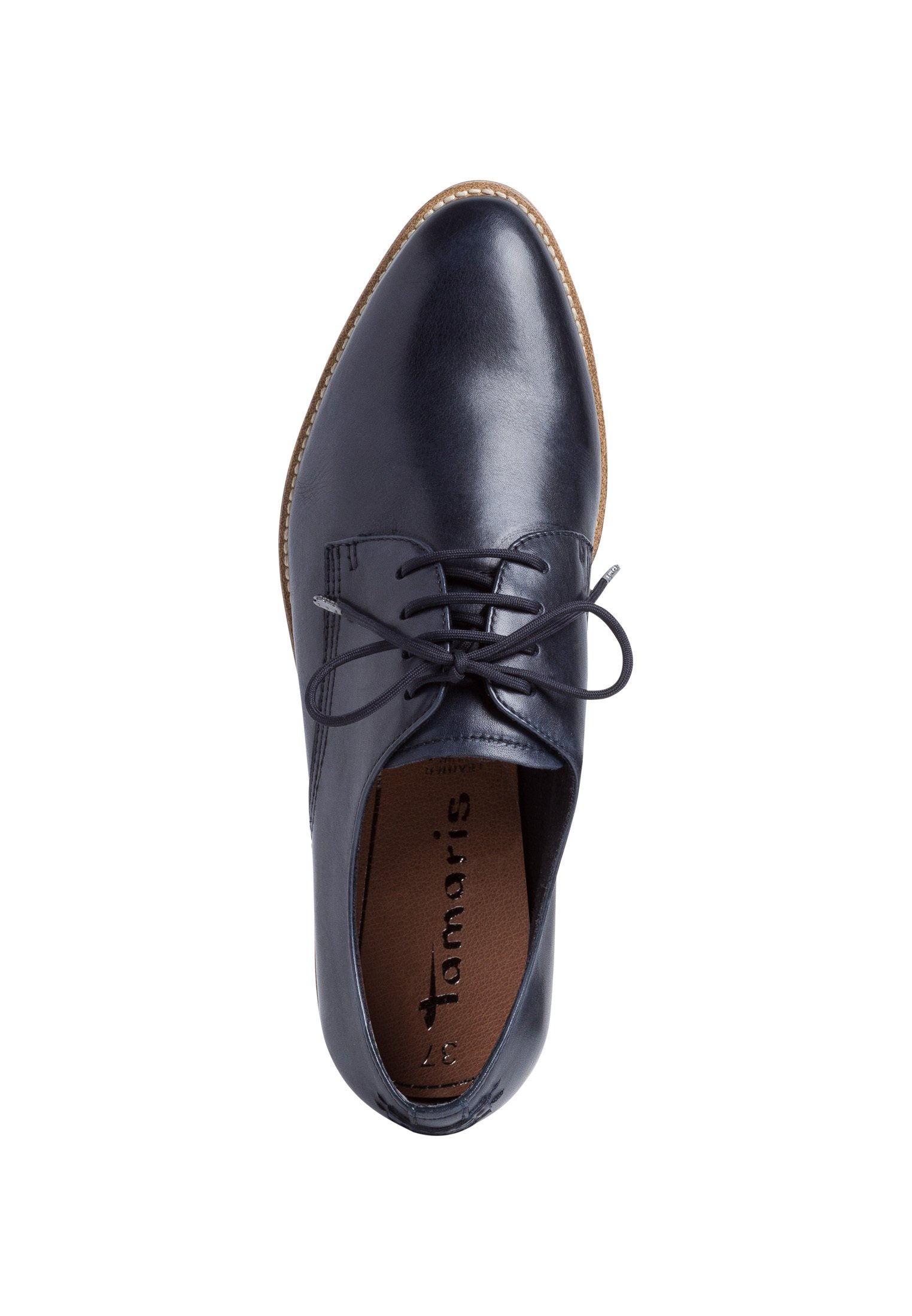 Tamaris Veterschoenen - navy leather/Blauw - Zalando.nl