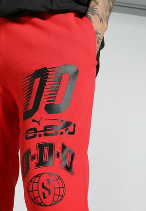 SCOOTS TRAIL BLAZING - Tracksuit bottoms - for all time red
