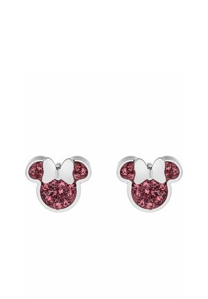 Earrings - pink zilver