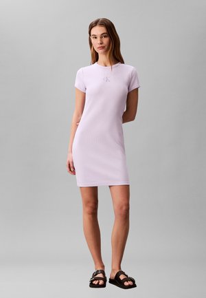 Calvin Klein Jeans MONOLOGO - Enostavna obleka - island lilac