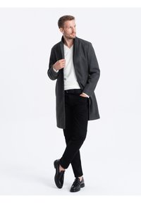 Ombre Abrigo clásico - dark grey melange