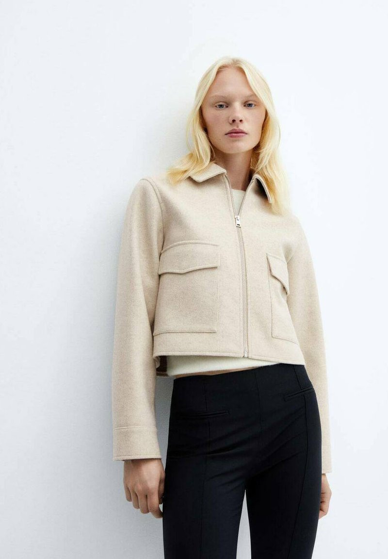 Mango ZIPI Veste légère open beige/beige ZALANDO.FR