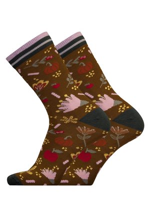 2ER PACK AUTUMN GARDEN - Socks - brown