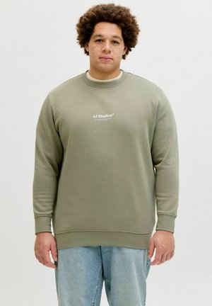 JJESOHO CREW NECK PLS - Sportinis megztinis - vetiver
