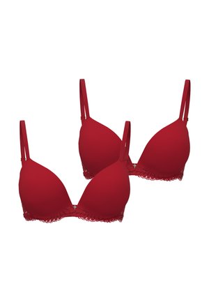 2-PACK BEAUTIFUL - Podprsenka s kosticemi - rot
