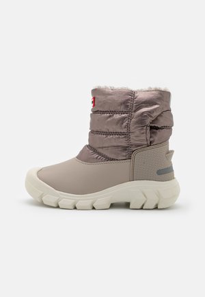 KIDS METALLIC - Snowboot/Winterstiefel - dark silver/hail grey