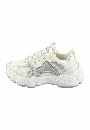 RUN - Trainers - cream grey silver
